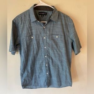 Beverly Hills Polo Club button down short sleeve stripped shirt